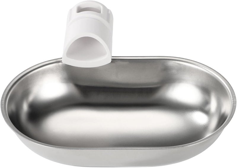Sinbana Smart Pet Water Fountain, Stainless Steel Automatic Pet Water Dispenser Wastewater Separation Feeding Watering Bowl for YSJ250424US for Cats and Small Dogs (Silver) - Image 1