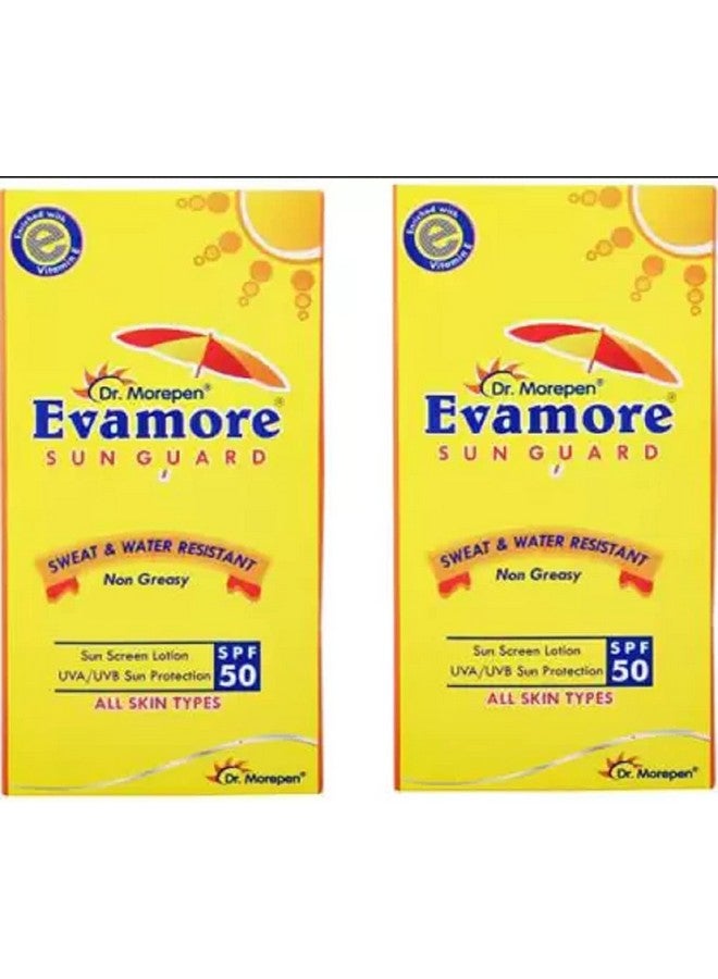 Dr. Morepen Evamore Sun Guard For All Skin Type - SPF 50 PA++ (100 Ml) Pack Of 2 - SPF 50 PA++ (200 Ml)