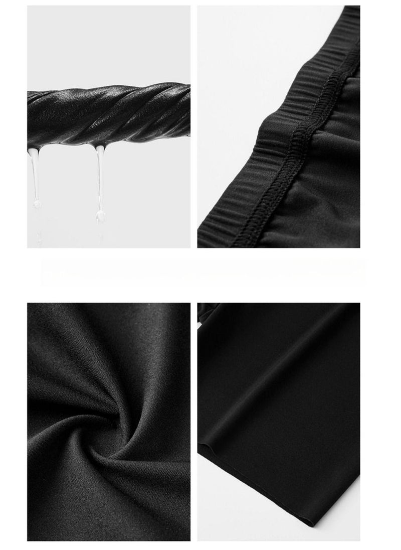 EMXEE High Waisted Leggings for Women Soft Athletic Tummy Control Black Pants for Running Yoga Workout  - Image 2