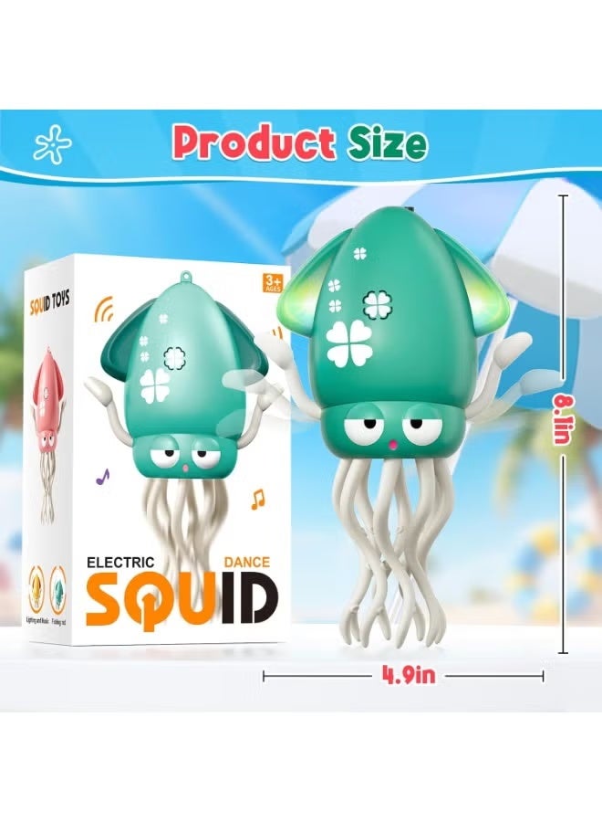 TIGER “Dancing Squid Baby Toy – Electric Crawling Squid with Music, Lights, and Smart Obstacle Avoidance, USB Rechargeable Interactive Tummy Time Toy for Babies and Toddlers, Fun and Engaging Gift, Also Perfect as Cute Desk Decor.” - Image 2