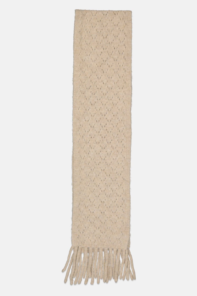 Reserved Women Textured Scarves, Beige - Image 2