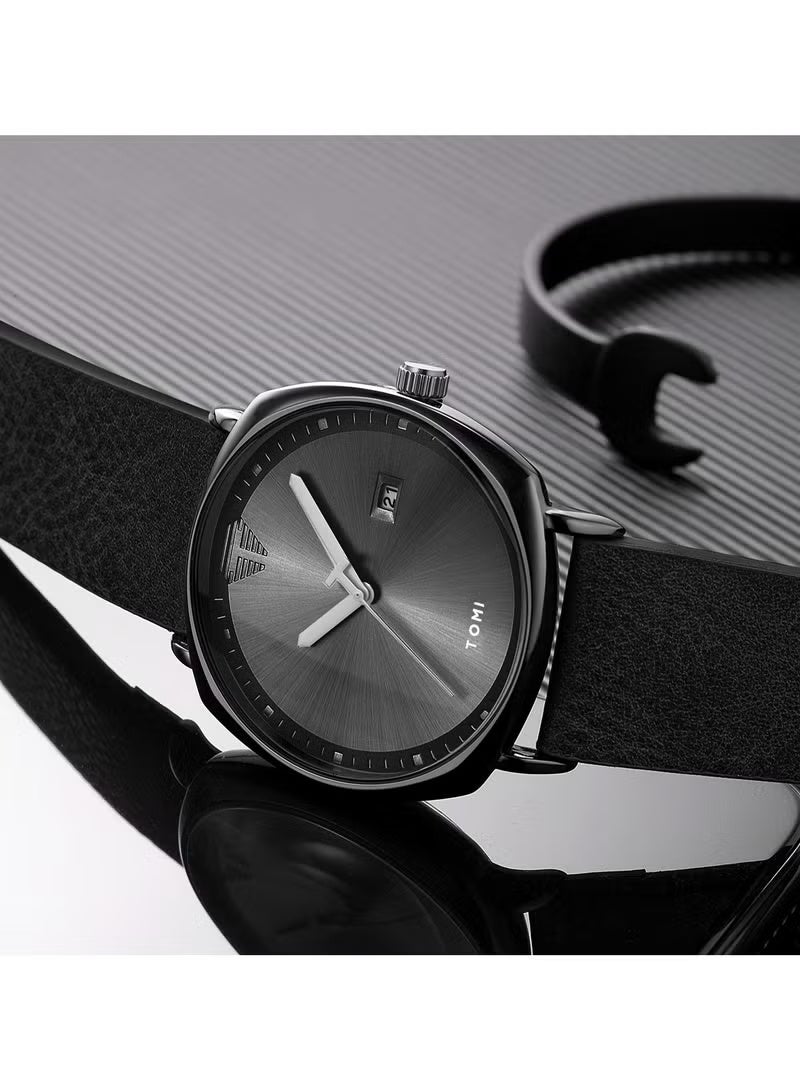 TOMI Unisex Fashion Quartz Watch - Trendy Minimalist Design for Men & Women | Casual Creative Timepiece - Image 3