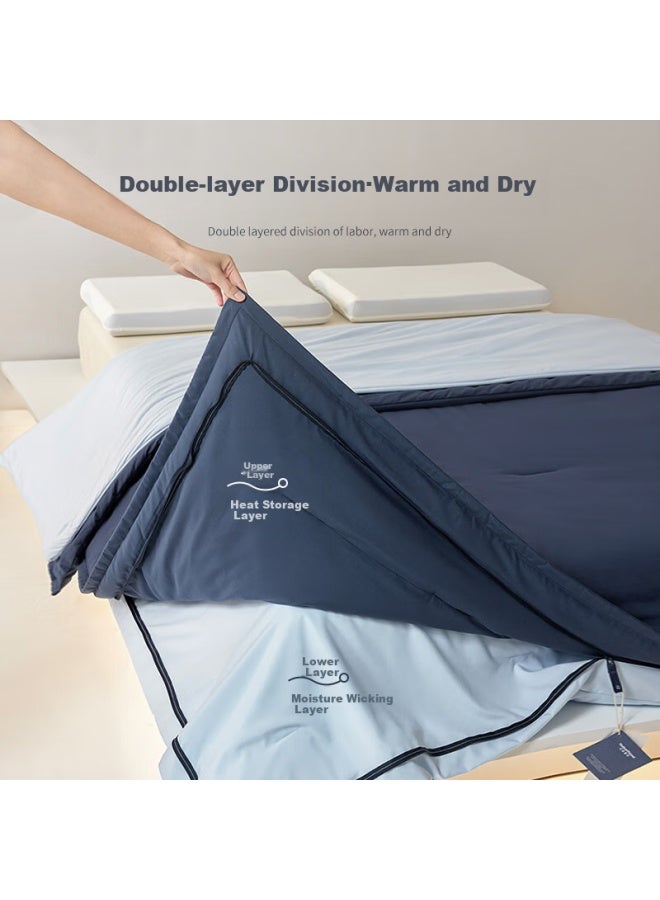 La Torretta Deep Sleep Temperature Control Quilt, Machine Washable Double-layer Parent-child Comforter Without Duvet Cover, 200*230cm - Image 2