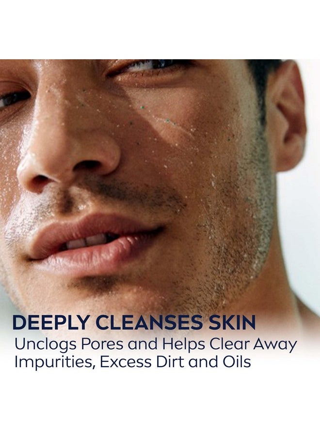 NIVEA MEN - NIVEA MEN Maximum Hydration Deep Cleaning Face Scrub with Aloe Vera and Provitamin B5, Exfoliating Face Wash Cleanses Without Drying, 3 Pack of 4.4 Oz Tubes - Image 1