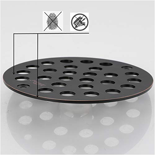vouruna 4-Inch Screw-in Shower Strainer Drain Cover Replacement Floor Strainer (Oil Rubbed Bronze) (Isn't Black) - Image 5