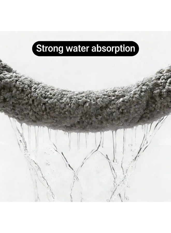 Bathroom Rug Mat, Non-Slip Bath Mat, Super Soft Absorbent Premium Bath Rug, Carpet for Floors,Bath Room, Tub, Shower,Machine Washable, 50 cm X 80 cm, Grey - Image 3