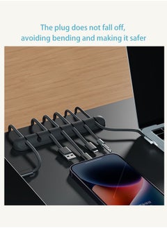 Ssovi (5 Slots) Wire Organizer, Cable Holder Clip, Cable Management USB Cable Power Cord Clip for Car, Home and Office  - Image 2