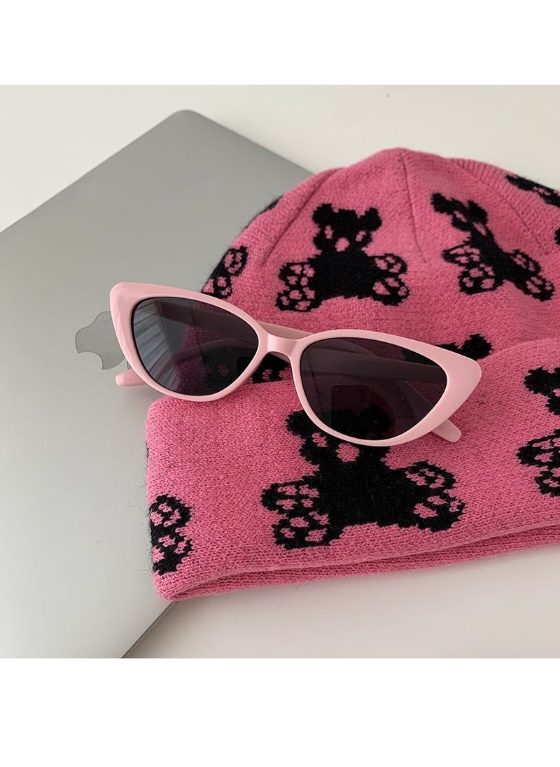 General Niche high-end retro all-match cat-eye sunglasses for women sun protection face small frame sunglasses UV400 protective sunglasses  - Image 1