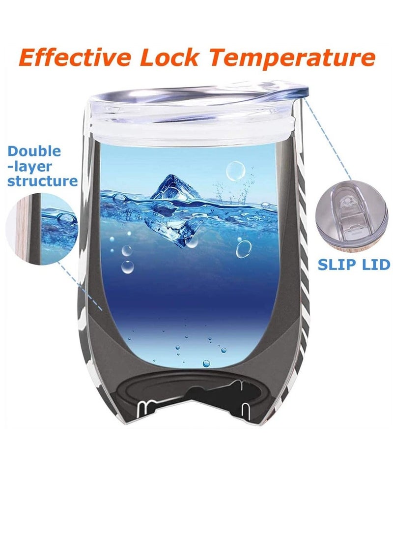 شو وو Yerba Mate Tea Cup And Bombilla Straw Set 12oz double-wall Stainless Coffee Water Natural Gourd Kit For Loose Leaf Drinking Easy to Clean - Image 4