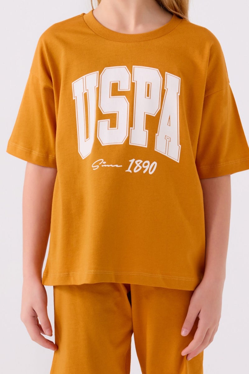 U.S. Polo Assn. Girls' Brick Bermuda Set  - Image 4