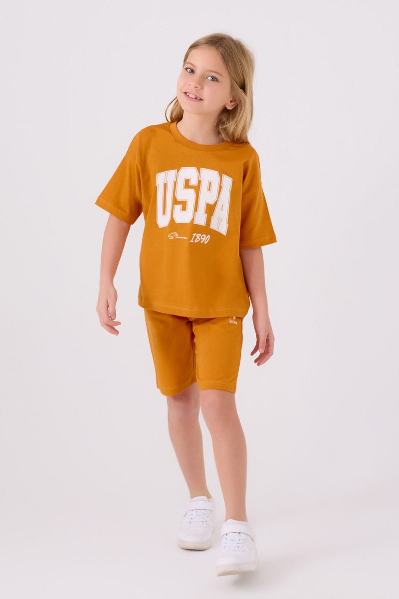 U.S. Polo Assn. Girls' Brick Bermuda Set  - Image 3