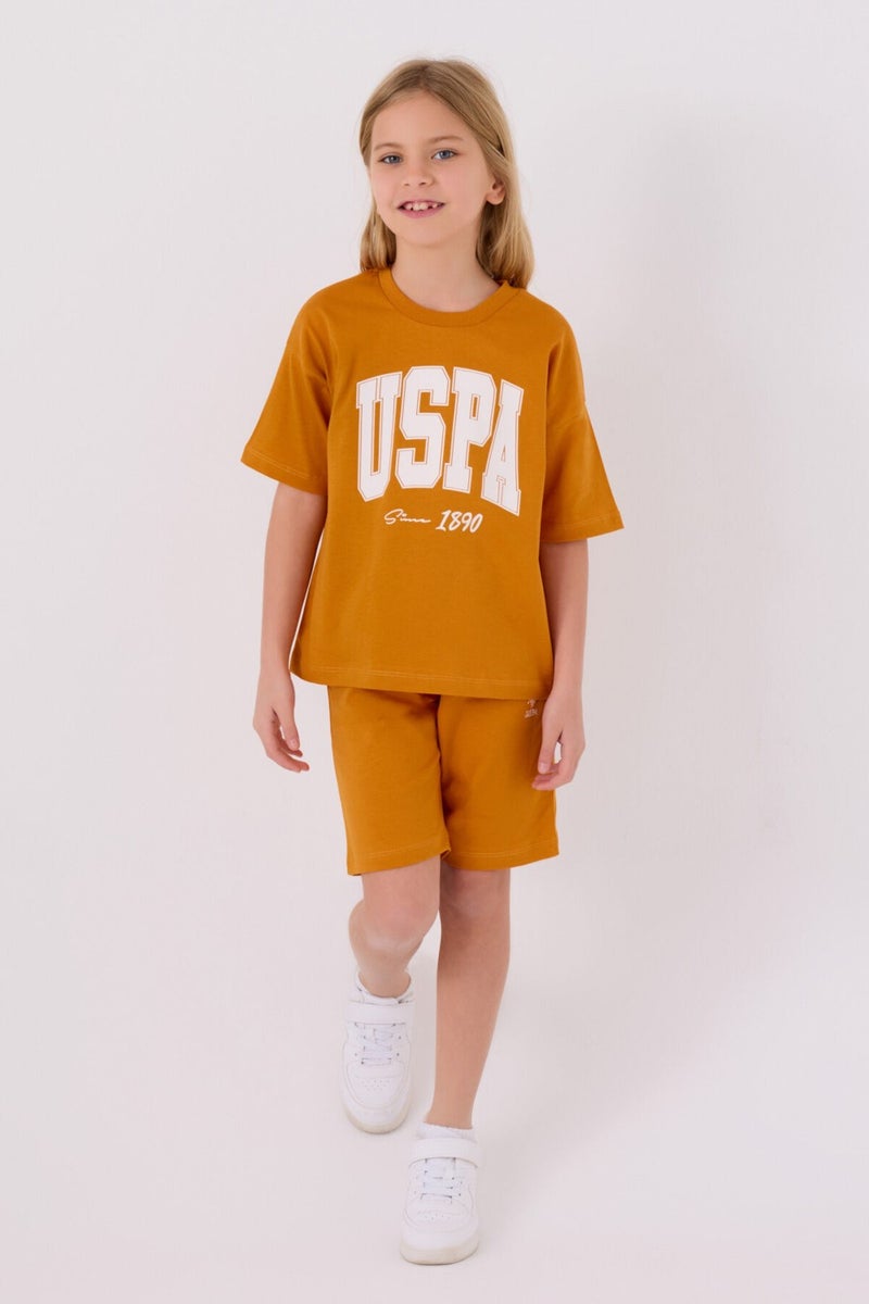 U.S. Polo Assn. Girls' Brick Bermuda Set  - Image 1