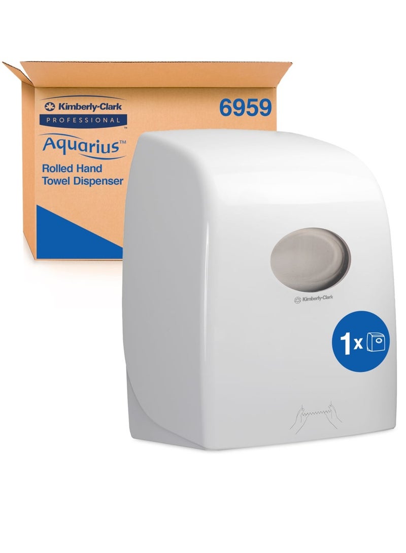 Aquarius™ Rolled Hand Towel Dispenser 6959 - Wall Mounted Paper Towel Dispenser - 1 x Commercial Paper Towel Dispenser By Kimberly Clark - Image 2