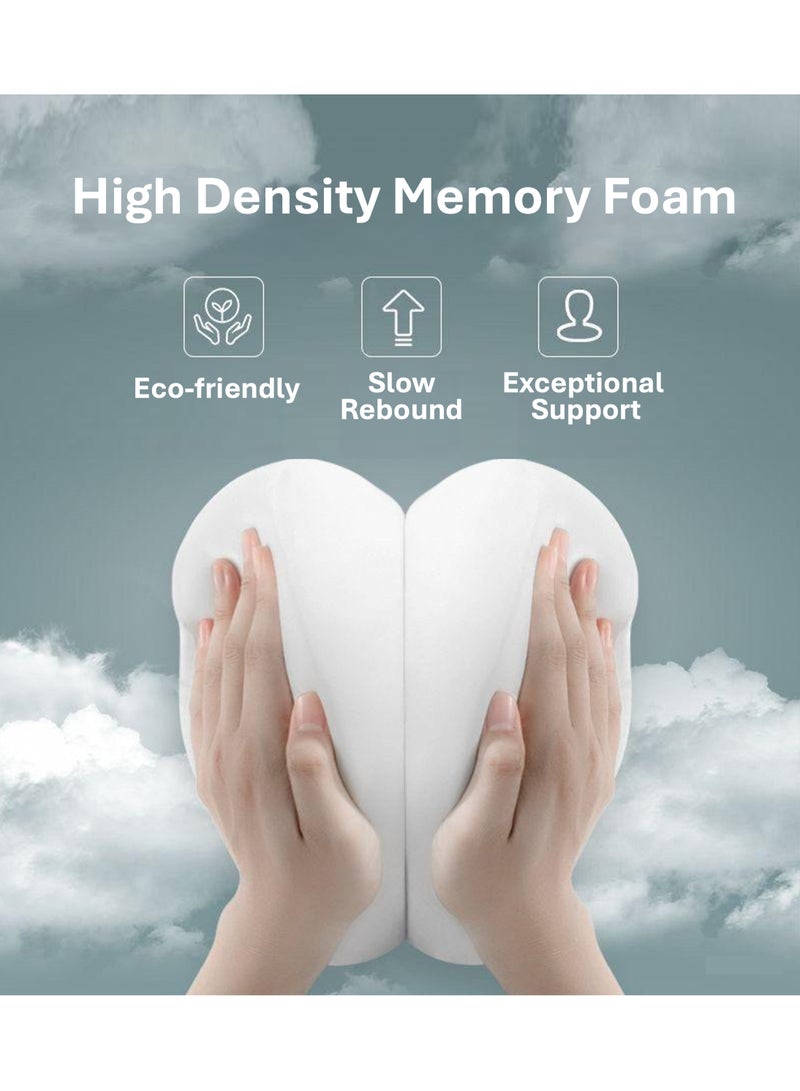 يوآ وسادة دعم الظهر الخشبية | وسادة الظهر | إسفنج مريح ذو ذاكرة لدعم الظهر، وتحسين الوضع، وتخفيف آلام عرق النسا وعظم الذيل وآلام الظهر، جيد لكرسي المكتب، وكرسي الألعاب، ومقعد السيارة (وردي) - Image 5