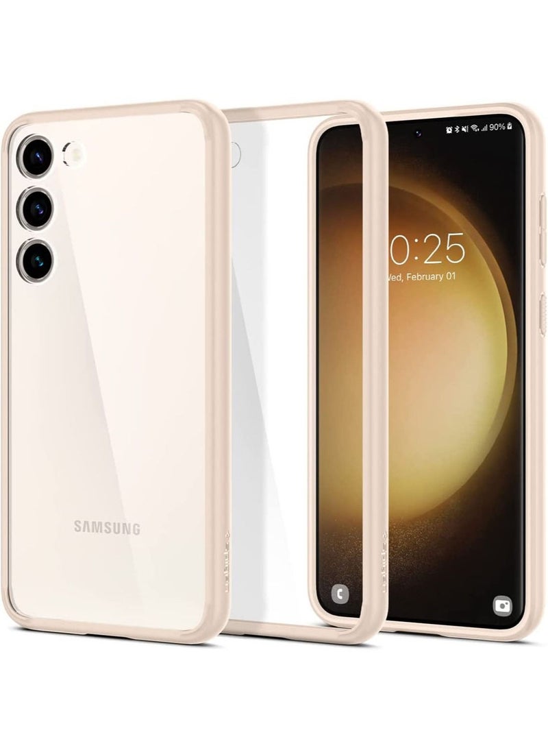 Spigen Ultra Hybrid for Samsung Galaxy S23 Case Cover - Sand Beige - Image 1