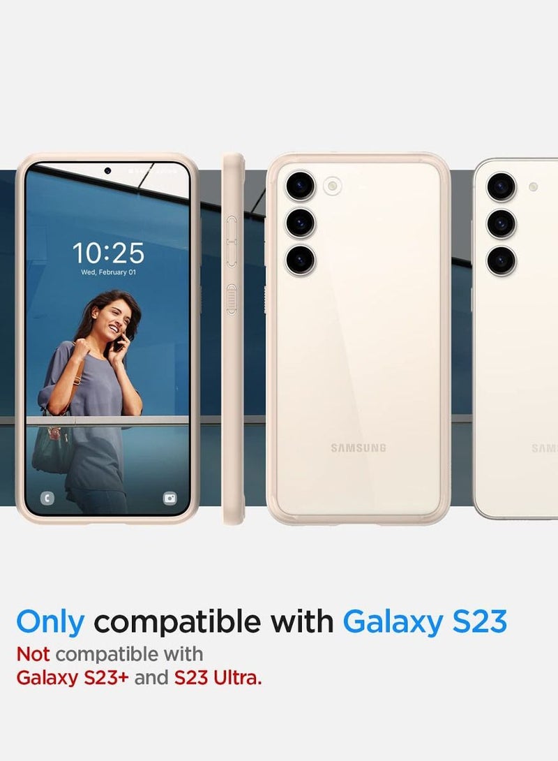 Spigen Ultra Hybrid for Samsung Galaxy S23 Case Cover - Sand Beige - Image 2