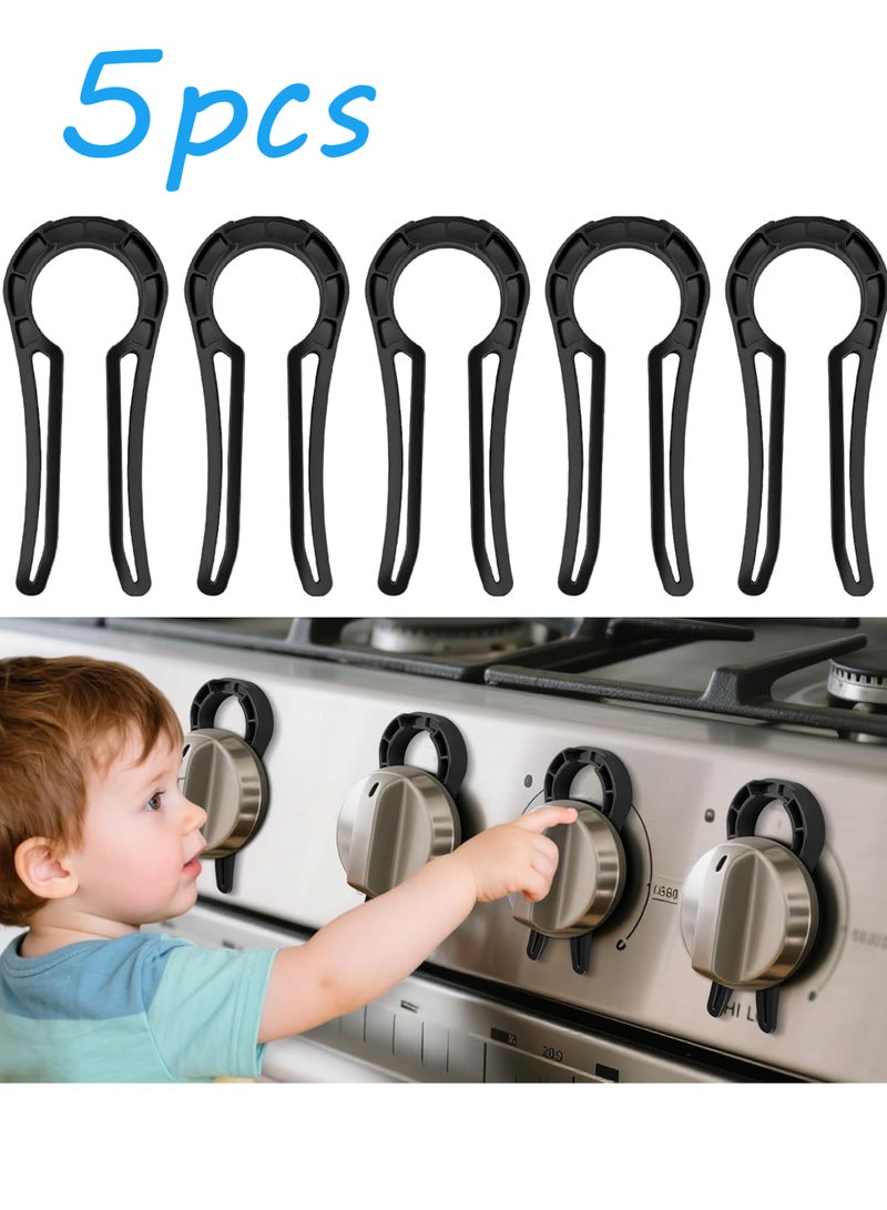 Stove Knob Safety Covers for Child, Gas Stove Knob Locks (5 Pack) - Image 1