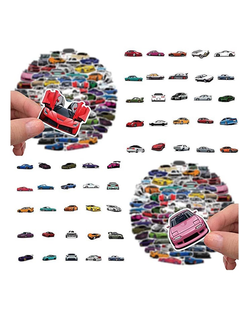 Excefore Sport Car Racing Stickers, 100Pcs JDM Sports Car Stickers Durable Racing Graffiti Decals for Laptop Computer Guitar Skateboard Water Bottles Phone Motorcycle Vinyl Stickers for Teens Adults  - Image 2
