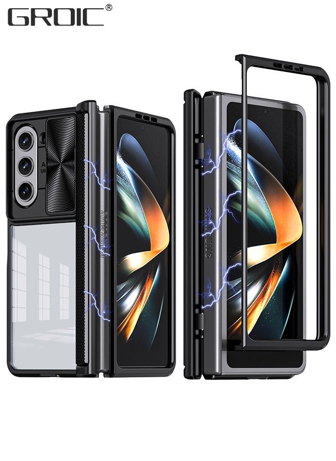 GROIC Compatible Samsung Galaxy Z Fold 5 Case, Lens Protection Phone Case, Lens Slide Cover Collision Avoidance Phone Cover,Shockproof Phone Shell for Galaxy Z Fold 5  - Image 1