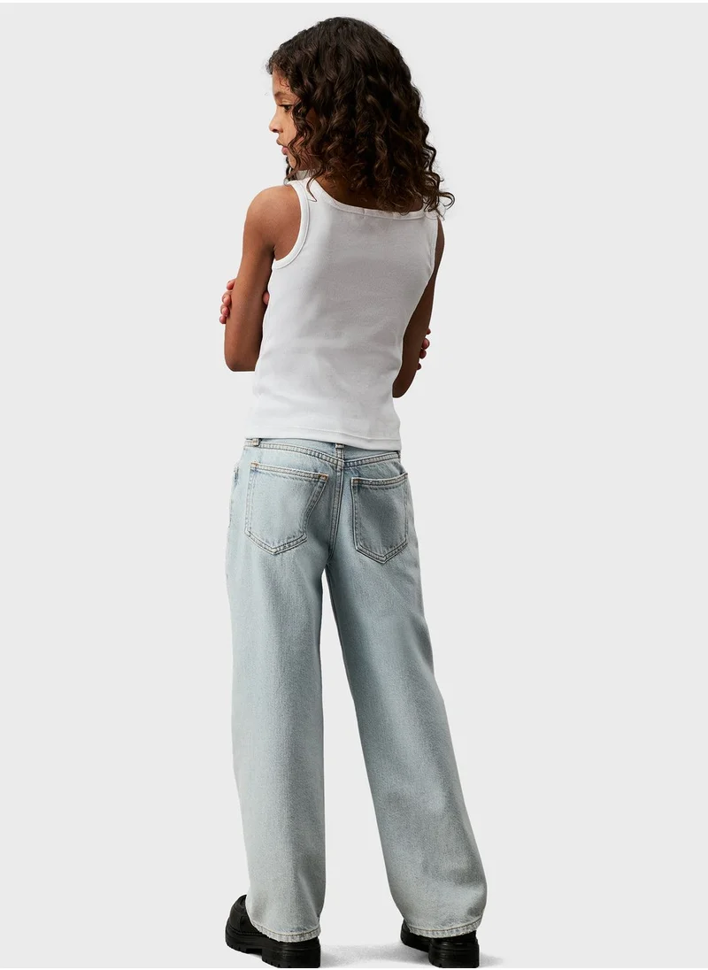 Calvin Klein Jeans Kids Square Neck Tank Top
