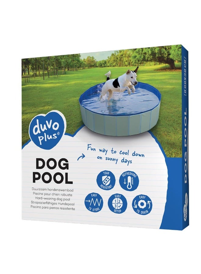 Duvo + Duvo+ Dog Pool Blue[Diameter - 80x30cm] - Image 1