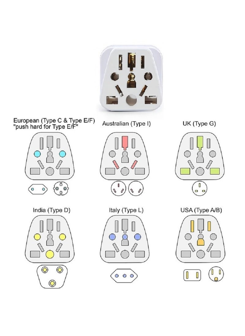 Generic Universal Conversion Plug World To UK Travel Adapter  - Image 2