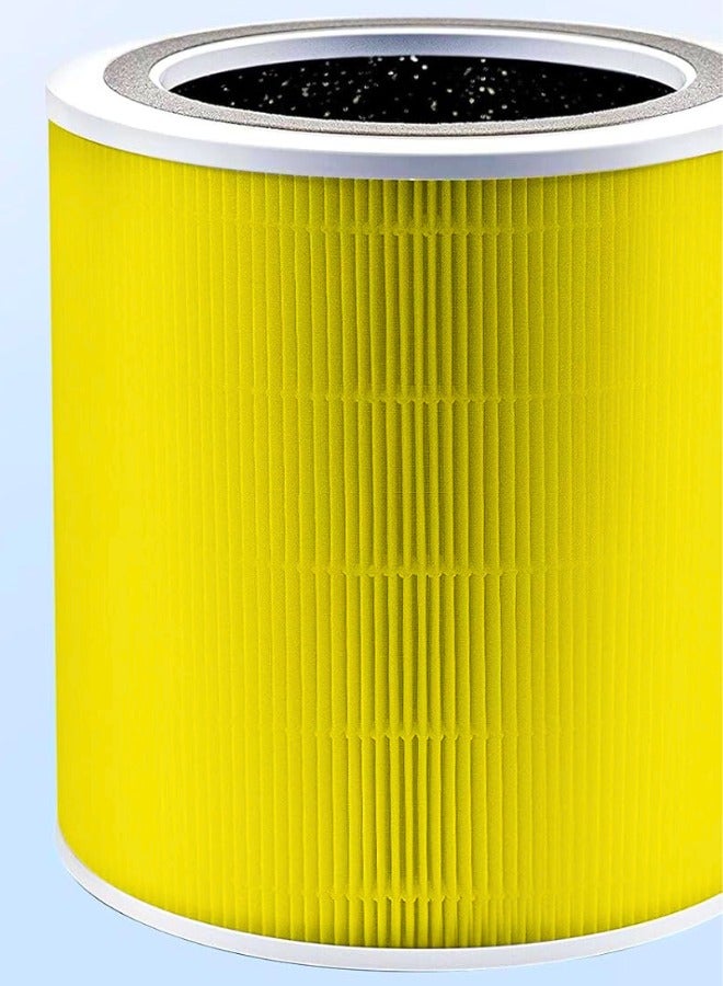 Chase Up Air Purifier Pet Allergy 3-in-1 Replacement Filter, Activated Carbon, Core400S-RF-PA (LRF-C401-YUS), 1 Pack, Yellow - Image 1