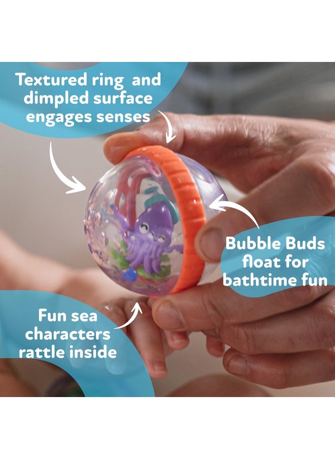 Nuby Nuby Bubbly Buds Interactive Bath Set - (4-Pack) Baby Bath Toys - 6+ Months  - Image 5