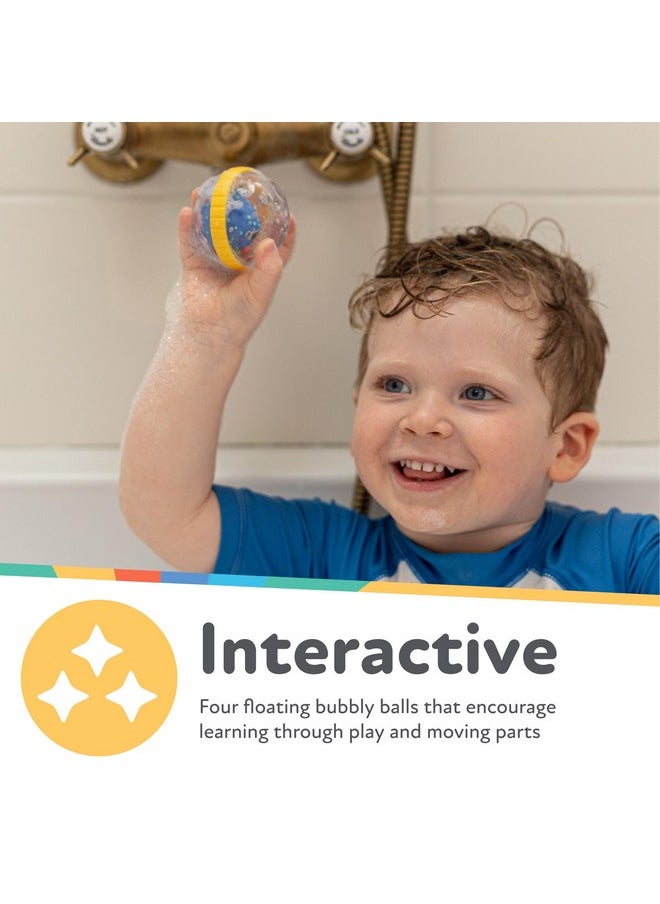 Nuby Nuby Bubbly Buds Interactive Bath Set - (4-Pack) Baby Bath Toys - 6+ Months  - Image 4