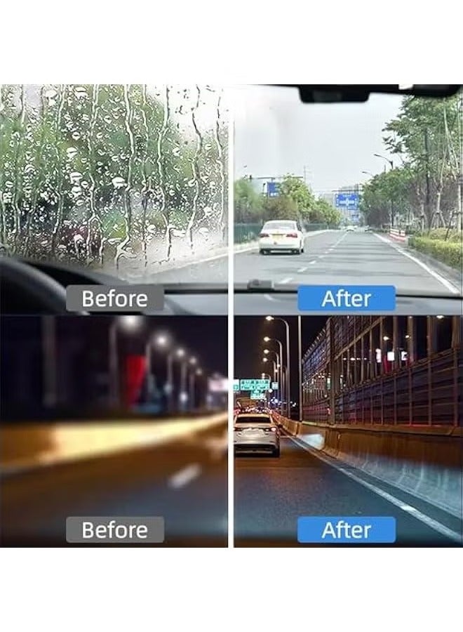 Automotive Oil Film Cleaning Brush,Glass Cleaning Board,2025 New Glass Coating for Windshield,Glass Oil Film Remover for Car,Hydrophobic Glass Coating for Windshield,Improves Clarity and Visibility - Image 5