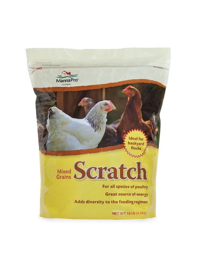 Manna Pro Ultimate Scratch Chicken Feed  Nutrient Rich Chicken Treat  10 Lb Chicken Scratch - Image 1
