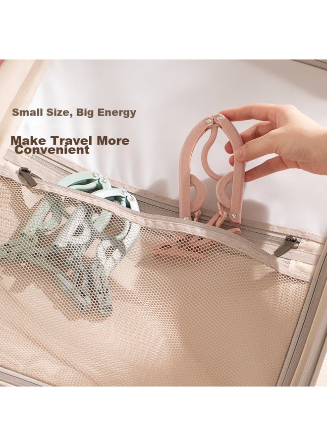 Sometimes Portable Clothes Hangers For Bathroom, Foldable Travel Hangers For Business Trips And Travel, Plastic Hangers, 4 Pieces - Image 3