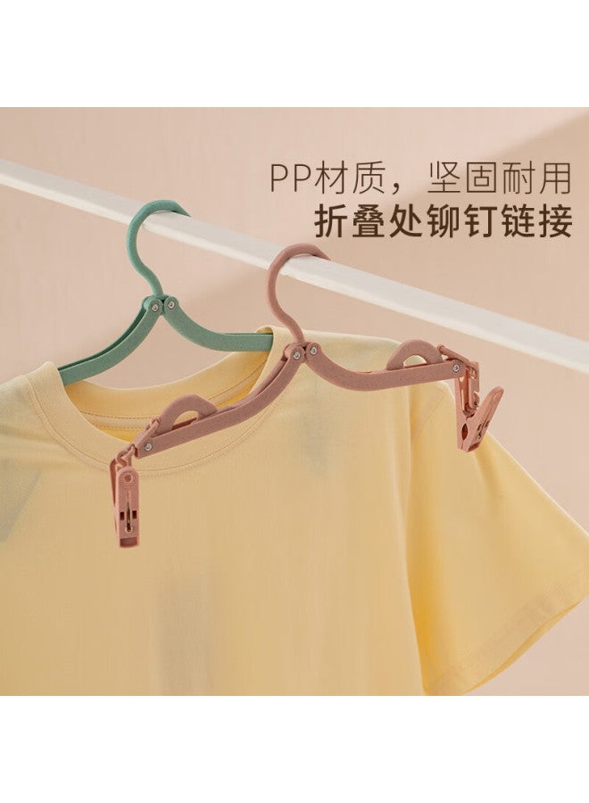 Sometimes Portable Clothes Hangers For Bathroom, Foldable Travel Hangers For Business Trips And Travel, Plastic Hangers, 4 Pieces - Image 2