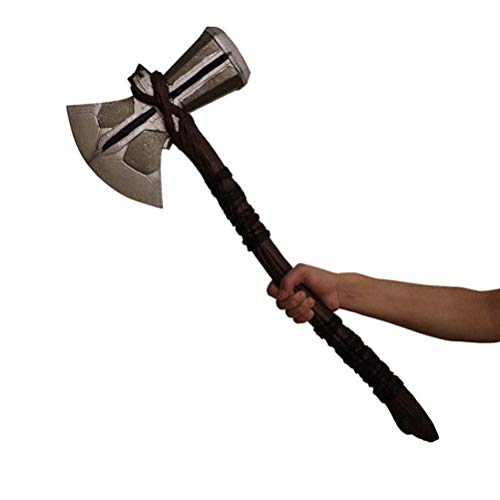damdos Halloween Prop Cosplay Weapon 72cm PU Foam Axe, Hammer Storm Breaker Cosplay Axe Birthdays Gifts - Image 1
