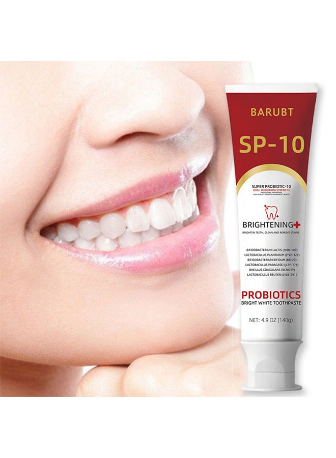 BARUBT Sp10 Probiotic Toothpaste, Sp 10 Probiotic Whitening Toothpaste, Probiotic Stain Removal Whitening Toothpaste, Super Whitening Toothpaste, Fresh Breath Stain Removal, Deep Cleaning Care - Image 2
