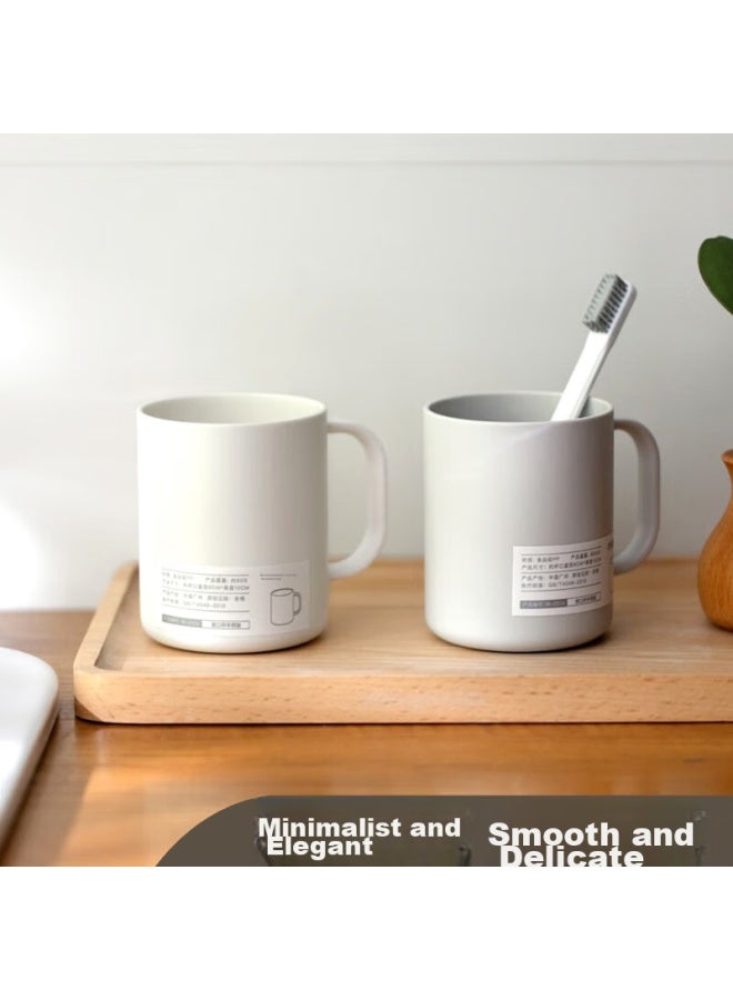 JAJALIN Jajalin Toothbrush Cup, Mouthwash Cup, Home Use Children's Toothbrush Holder, Simple Toothbrush Cup Set For Couples, White - Image 4