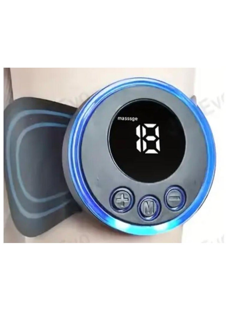 إسكدنيا لاصقة مساج الرقبة الصغيرة, جهاز تدليك كهربائي محمول قابل لإعادة الشحن عبر USB مع تحكم عن بعد, متعدد الألوان، شدة قابلة للتعديل وأوضاع اهتزاز مزدوجة, تصميم مدمج لتخفيف الألم في الظهر والكتف, مثالي لل - Image 1