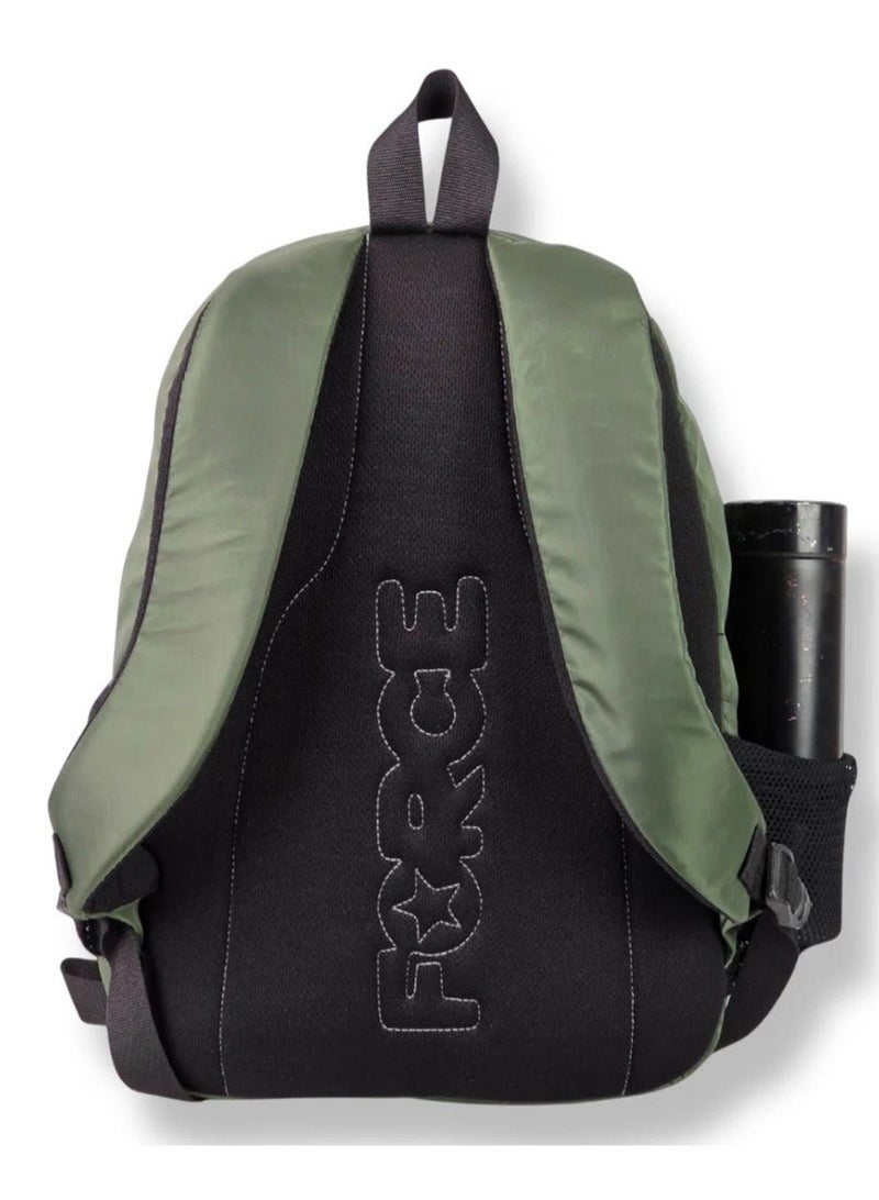 Force 14-inch Laptop Backpack - Advanced Basic (Olive Green) - FDB12 - Water-Resistant Oxford Polyester Daypack for School, Gym & Daily Travel - 44 x 30 x 18 cm - Image 2
