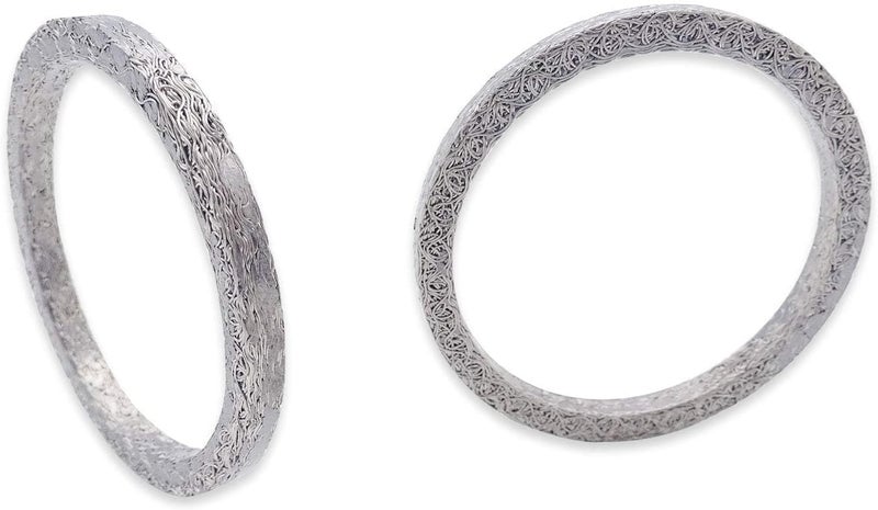 Dasen Exhaust Gasket Steel Mesh Style Crush Seal Exhaust Port Gasket Kits Compatible with Harley Big Twin and Sportster XL 1984-2024 Replace for 17048-98 2PCS - Image 4