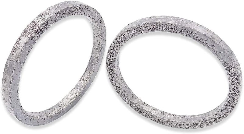 Dasen Exhaust Gasket Steel Mesh Style Crush Seal Exhaust Port Gasket Kits Compatible with Harley Big Twin and Sportster XL 1984-2024 Replace for 17048-98 2PCS - Image 5