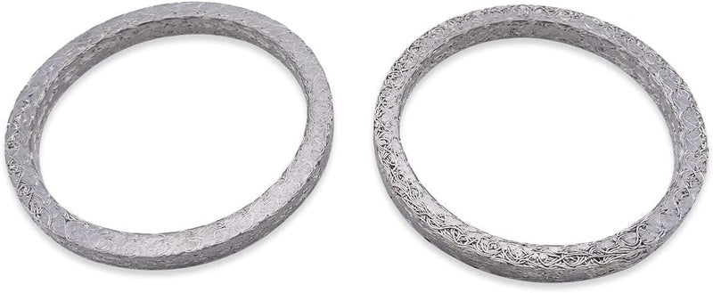 Dasen Exhaust Gasket Steel Mesh Style Crush Seal Exhaust Port Gasket Kits Compatible with Harley Big Twin and Sportster XL 1984-2024 Replace for 17048-98 2PCS - Image 1