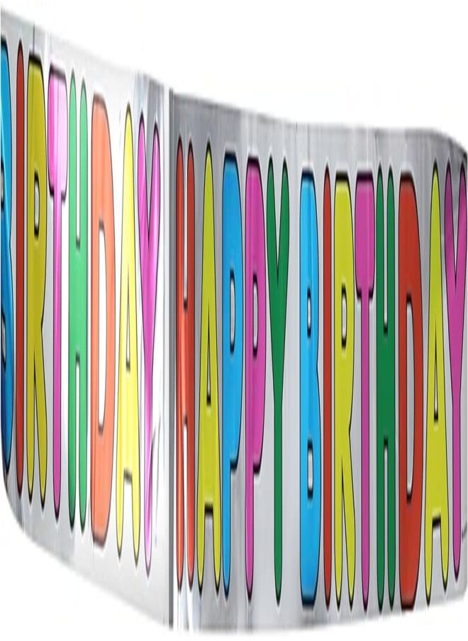 Party Party happy birthday print banner set, 10551 multi color 