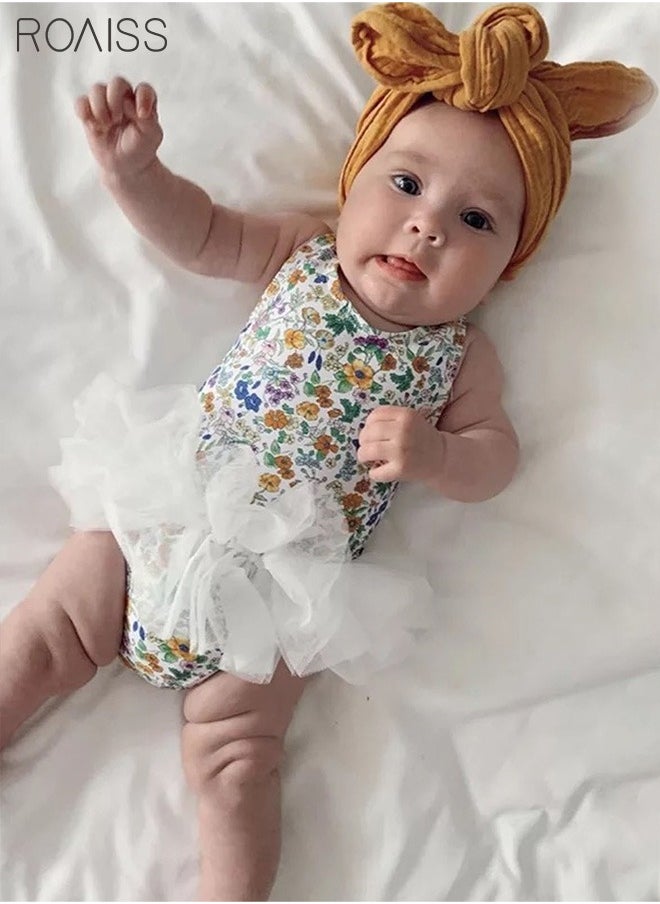 roaiss - 2-8y Infant Baby Girls Pink Swimsuit One Piece Kids Swimming Outfit Cartoon Fishes Children Swimwear Bathing Suit with Tulle Tutu Skirt/Dress - Image 1