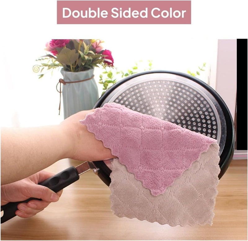 Thickened Cleaning Cloths for Kitchen and Household (1 to 12-Pack Options)(Green,12pcs) - Image 3