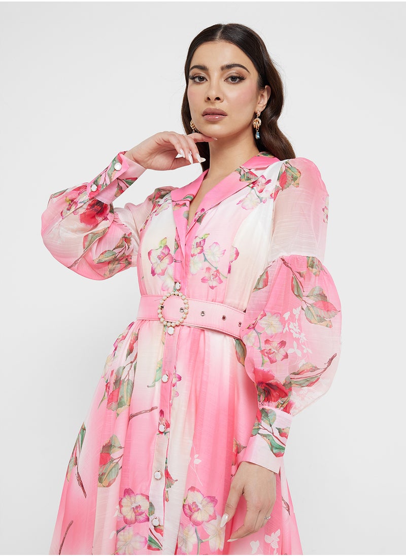 Khizana Floral Print Dress  - Image 3