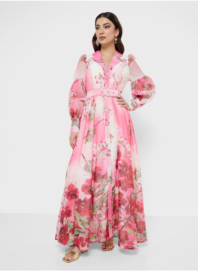 Khizana Floral Print Dress  - Image 4