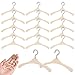 AHANDMAKER 30 Pieces Miniature Clothes Hangers 16inch Mini Doll Clothes Hangers Tiny Garment Rack for Doll Clothes Miniature House Dollhouse Decor 165x1 InchCheck Size First - Image 2