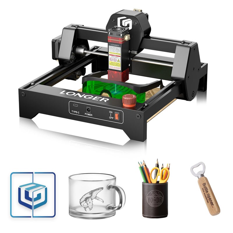 LONGER RAY5 mini Laser Engraver12000mmmin HighSpeed for Engraving Cylindrical ObjectsWoodAcrylicLeatherDIY CNCEmergency Stop Safety5500mWLaser Class2 - Image 2