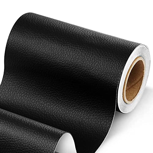 COSMOS STAR 2 Pcs Black Leather Repair Kit 8"x12"In, For Couches and Cars Black Leather Repair Patches Kit For Couch Furniture Sofas Car Seat Handbag's Jackets Super, Thin Vinyl Repair Kit - Image 1