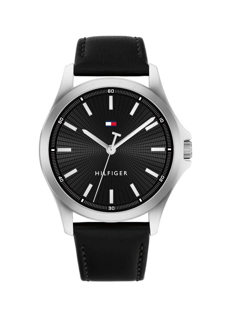 TOMMY HILFIGER TOMMY HILFIGER ROUND ANALOG MEN'S BLACK CASE WATCH - 1710668  - Image 2